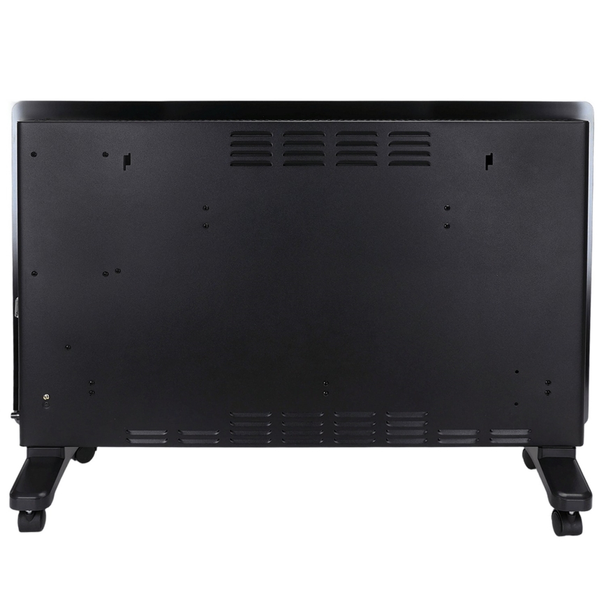 ZEVENTI - Nutikas seinale paigaldatav elektriline otseküte/konvektor koos LCD-ekraaniga 1000/2000W/230V Wi-Fi must