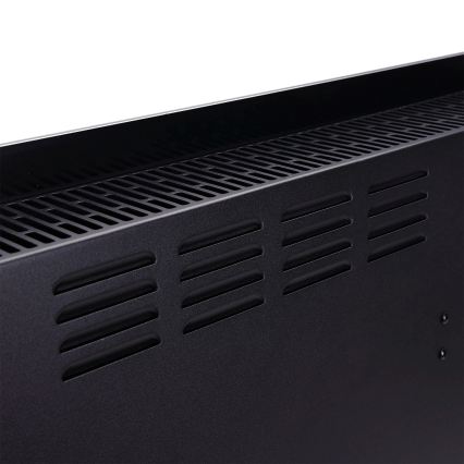 ZEVENTI - Nutikas seinale paigaldatav elektriline otseküte/konvektor koos LCD-ekraaniga 1000/2000W/230V Wi-Fi must