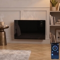 ZEVENTI - Nutikas seinale paigaldatav elektriline otseküte/konvektor koos LCD-ekraaniga 1000/2000W/230V Wi-Fi must