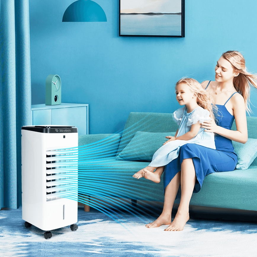 ZEVENTI - Õhujahuti ARCTIC 60W/230V must/valge + kaugjuhtimispult