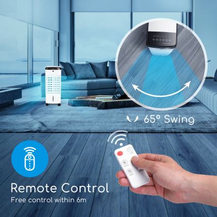 ZEVENTI - Õhujahuti ARCTIC 60W/230V must/valge + kaugjuhtimispult