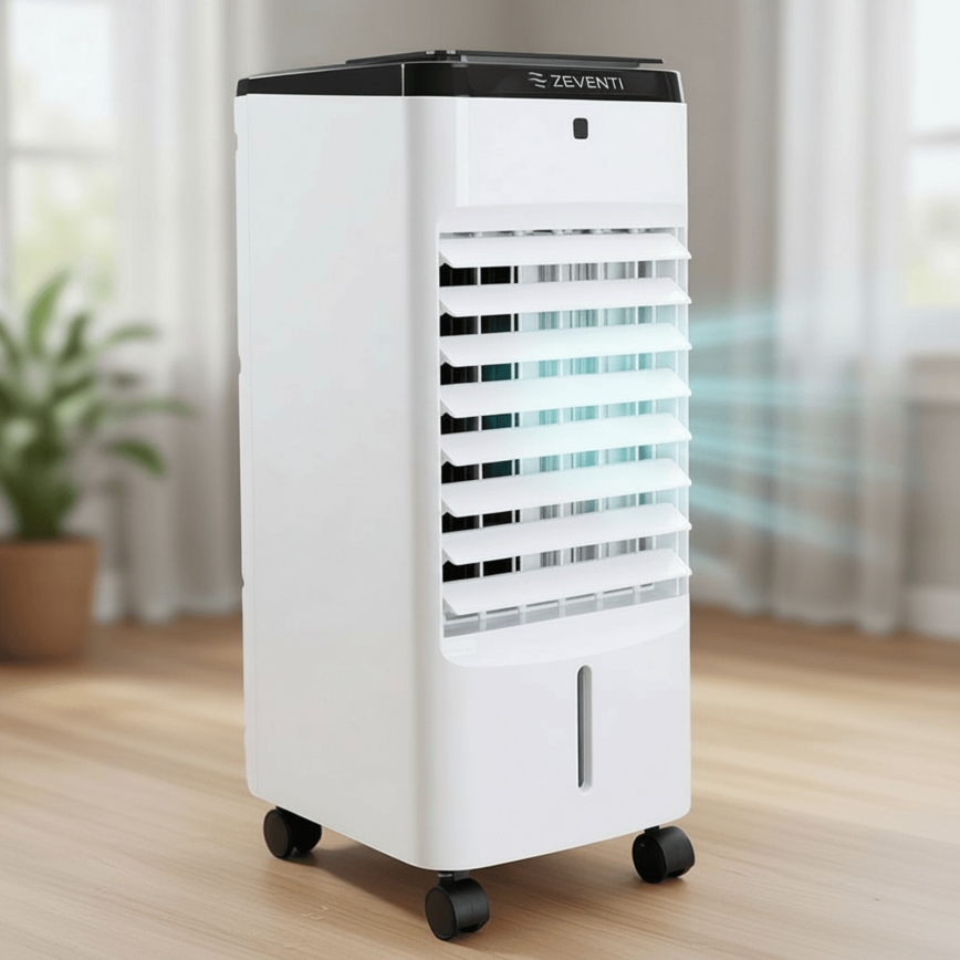 ZEVENTI - Õhujahuti ARCTIC 60W/230V must/valge + kaugjuhtimispult
