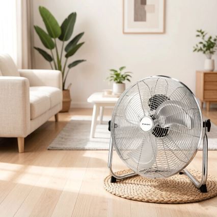 ZEVENTI - Põrandatuuluti FLOW 60W/230V 44,5 cm läikiv kroom