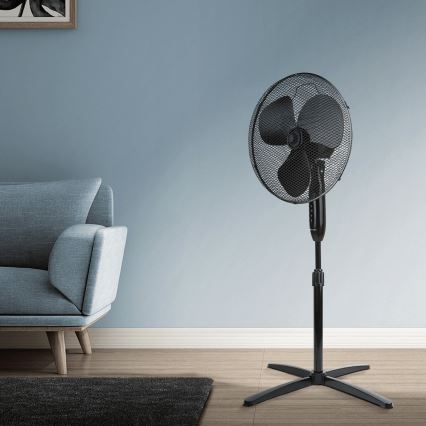 ZEVENTI - Põrandaventilaator FLOW 40W/230V 120 cm must