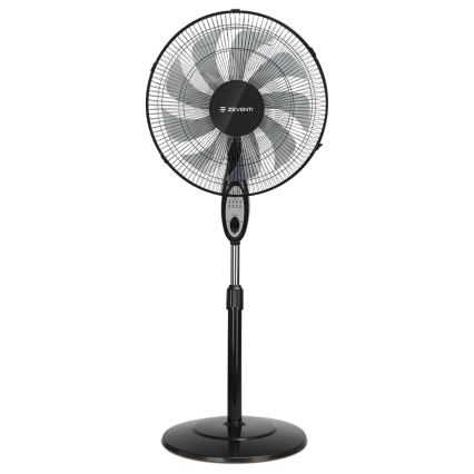 ZEVENTI - Põrandaventilaator FLOW 55W/230V, 130 cm, must + kaugjuhtimispult