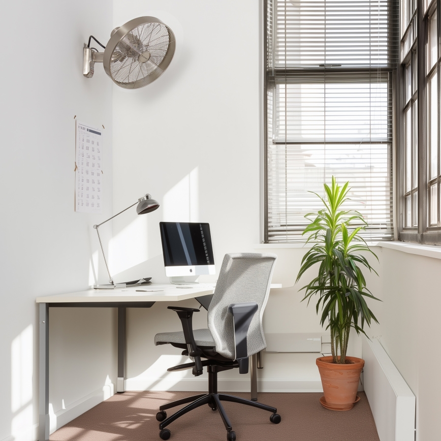 ZEVENTI - Seinale paigaldatav ventilaator FREEZE 50W/230V, Ø 45 cm, mati kroom + kaugjuhtimispult