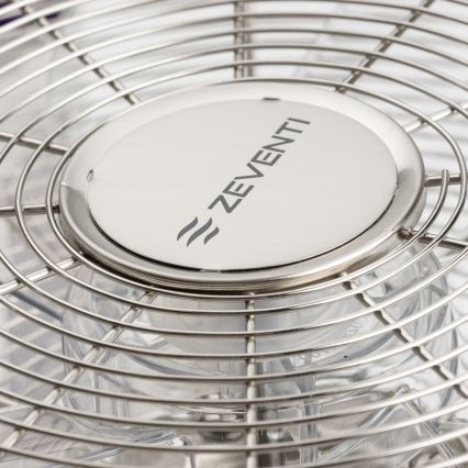 ZEVENTI - Seinale paigaldatav ventilaator FREEZE 50W/230V, Ø 45 cm, mati kroom + kaugjuhtimispult