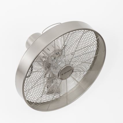 ZEVENTI - Seinale paigaldatav ventilaator FREEZE 50W/230V, Ø 45 cm, mati kroom + kaugjuhtimispult