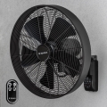 ZEVENTI - seinale kinnitatav ventilaator FREEZE 50W/230V Ø 45 cm must + kaugjuhtimispult