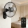 ZEVENTI - seinale paigaldatav ventilaator FANNY 45W/230V Ø 41 cm must + kaugjuhtimispuldiga