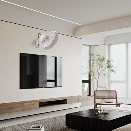 ZEVENTI - seinale paigaldatav ventilaator FANNY 50W/230V mattkroom + kaugjuhtimispult