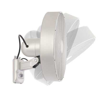ZEVENTI - seinale paigaldatav ventilaator FANNY 50W/230V mattkroom + kaugjuhtimispult