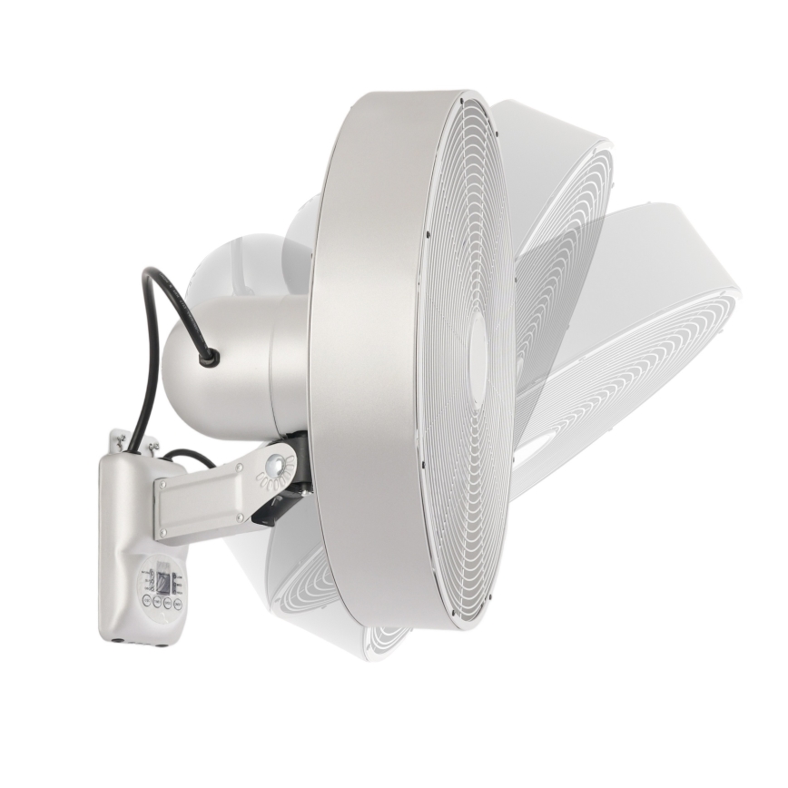 ZEVENTI - seinale paigaldatav ventilaator FANNY 50W/230V mattkroom + kaugjuhtimispult