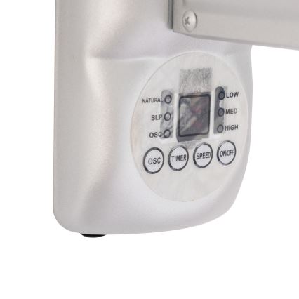 ZEVENTI - seinale paigaldatav ventilaator FANNY 50W/230V mattkroom + kaugjuhtimispult