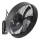 ZEVENTI - Seinale paigaldatav ventilaator FANNY 50W/230V must + kaugjuhtimispult