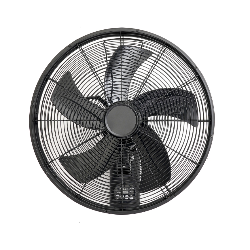 ZEVENTI - Seinale paigaldatav ventilaator FANNY 50W/230V must + kaugjuhtimispult