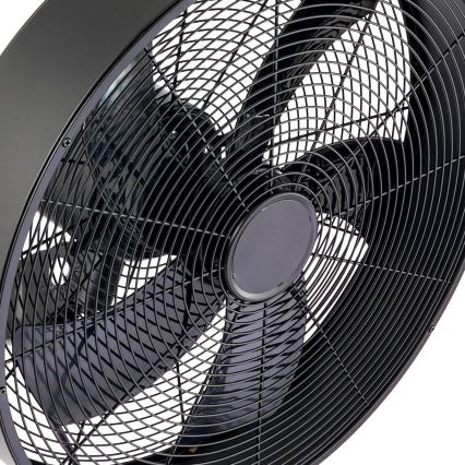 ZEVENTI - Seinale paigaldatav ventilaator FANNY 50W/230V must + kaugjuhtimispult
