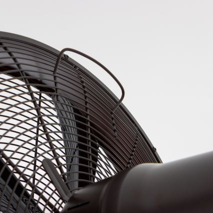 ZEVENTI - seinale paigaldatav ventilaator FREEZE 50W/230V läbimõõduga 45 cm must/pruun + kaugjuhtimispult