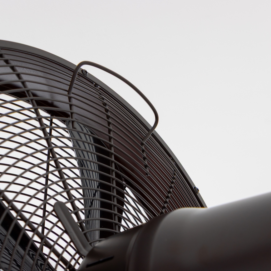 ZEVENTI - seinale paigaldatav ventilaator FREEZE 50W/230V läbimõõduga 45 cm must/pruun + kaugjuhtimispult