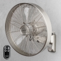 ZEVENTI - Seinale paigaldatav ventilaator FREEZE 50W/230V, Ø 45 cm, mati kroom + kaugjuhtimispult