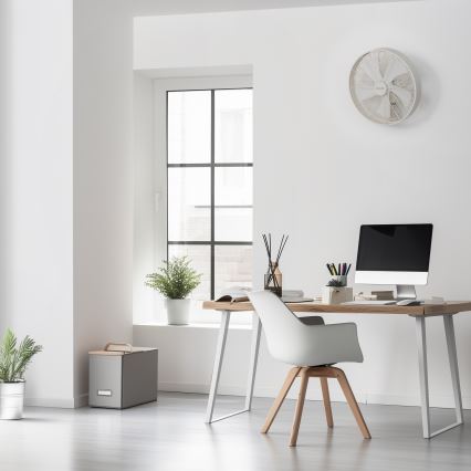ZEVENTI - Seinale paigaldatav ventilaator FREEZE 50W/230V Ø 45 cm valge + kaugjuhtimispult