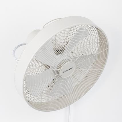 ZEVENTI - Seinale paigaldatav ventilaator FREEZE 50W/230V Ø 45 cm valge + kaugjuhtimispult