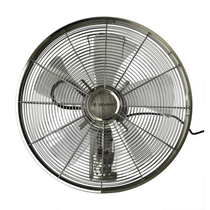 ZEVENTI - Seinaventilaator FREEZE 50W/230V d. 40 cm matt kroom + kaugjuhtimispult