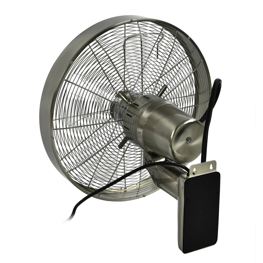 ZEVENTI - Seinaventilaator FREEZE 50W/230V d. 40 cm matt kroom + kaugjuhtimispult