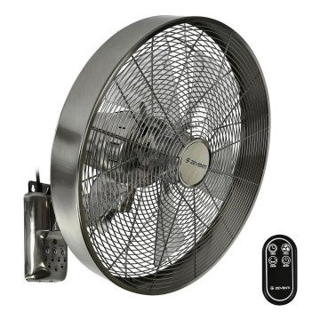 ZEVENTI - Seinaventilaator FREEZE 50W/230V d. 40 cm matt kroom + kaugjuhtimispult