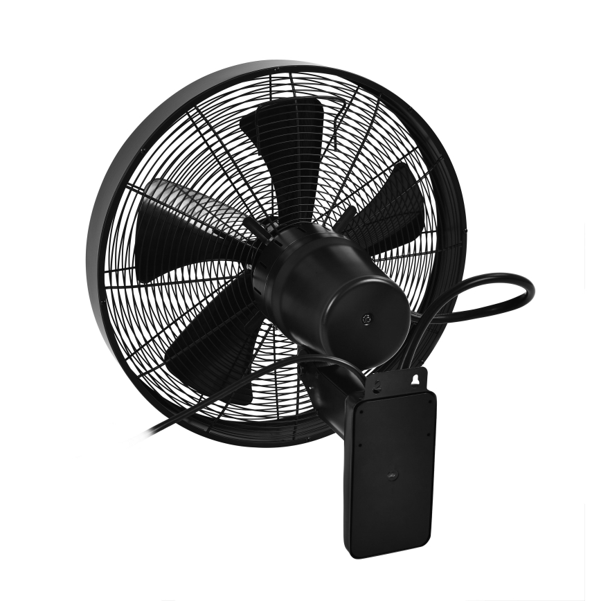 ZEVENTI - Seinaventilaator FREEZE 50W/230V d. 40 cm must + kaugjuhtimispult