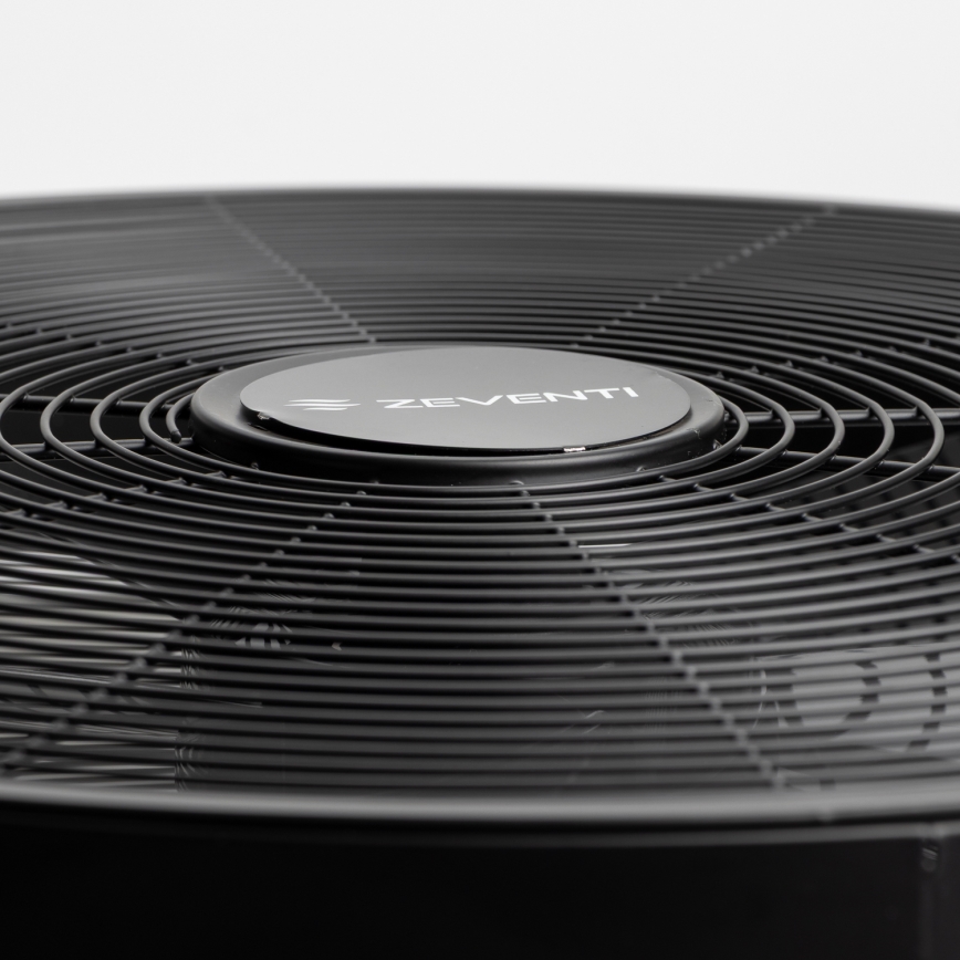 ZEVENTI - Seinaventilaator FREEZE 50W/230V d. 40 cm must + kaugjuhtimispult