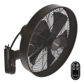 ZEVENTI - Seinaventilaator FREEZE 50W/230V d. 40 cm must/pruun + kaugjuhtimispult