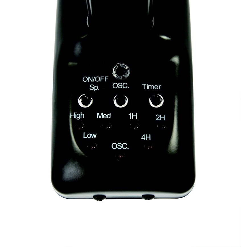 ZEVENTI - Seinaventilaator FREEZE 50W/230V d. 40 cm must/pruun + kaugjuhtimispult