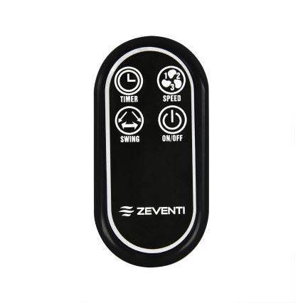 ZEVENTI - Seinaventilaator FREEZE 50W/230V d. 40 cm must/pruun + kaugjuhtimispult