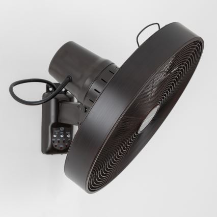 ZEVENTI - Seinaventilaator FREEZE 50W/230V d. 40 cm must/pruun + kaugjuhtimispult