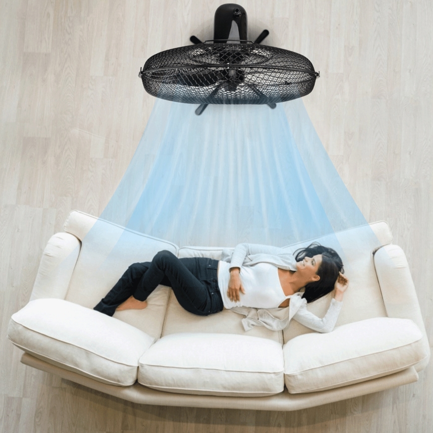 ZEVENTI - põrandaventilaator FLOW 40W/230V must