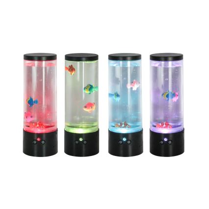 Zuma Line - LED RGB Hämardatav laualamp LED/1W/5V/3xAA + kaugjuhtimispult