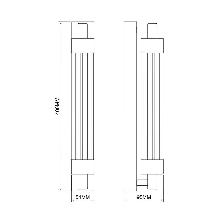 Zuma Line - LED seinavalgusti LED/8W/230V messing