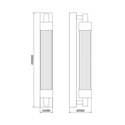 Zuma Line - must LED-seinavalgusti LED/8W/230V