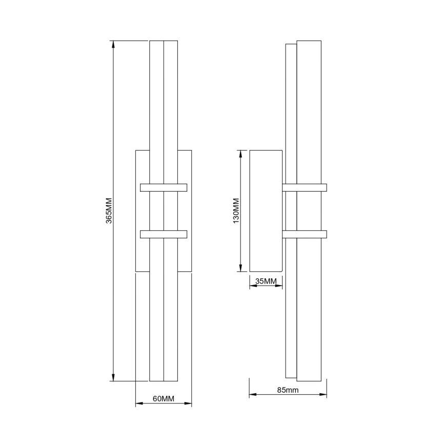 Zuma Line - LED seinavalgusti LED/8W/230V kuldne
