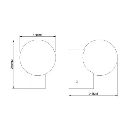 Zuma Line - Seinavalgusti 1xE27/25W/230V kuldne