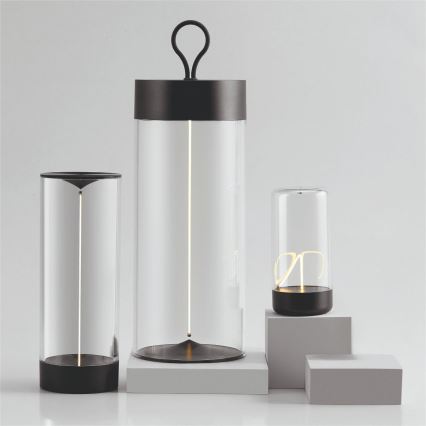 Zuma Line - LED Hämardatav laetav laualamp LED/0,5W/230V must IP54