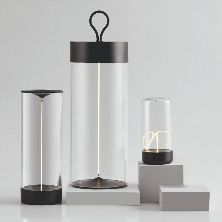 Zuma Line - LED Hämardatav laetav laualamp LED/0,5W/230V must IP54