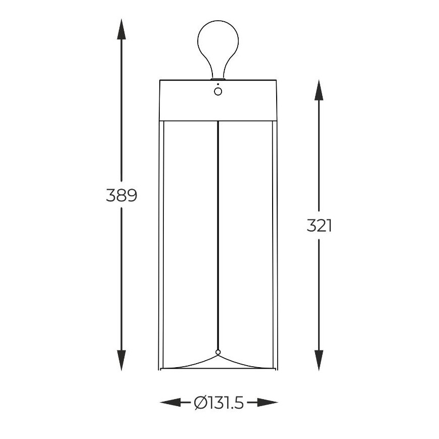 Zuma Line - LED Hämardatav laetav laualamp LED/1,2W/230V hall IP54