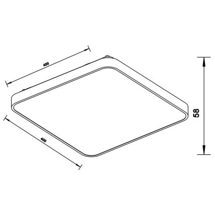 Zuma Line - LED LaevalgustiLED/40W/230V kroom