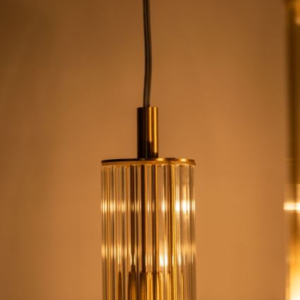 Zuma Line - Kaabliga rippvalgusti 3xE14/7W/230V, kuldne