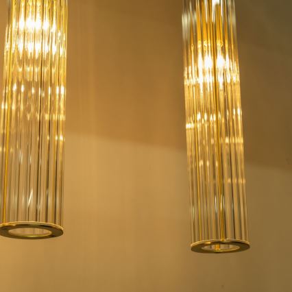 Zuma Line - kaabliga riputatav laelühter 4xE14/7W/230V kuldne