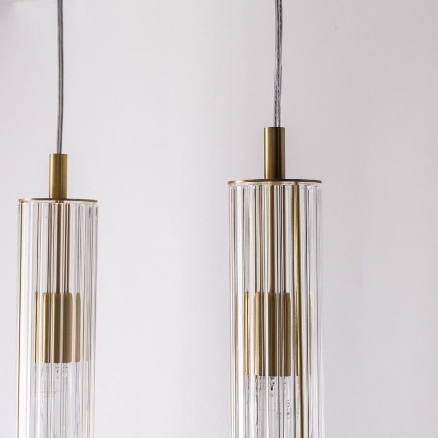 Zuma Line - kaabliga riputatav laelühter 4xE14/7W/230V kuldne