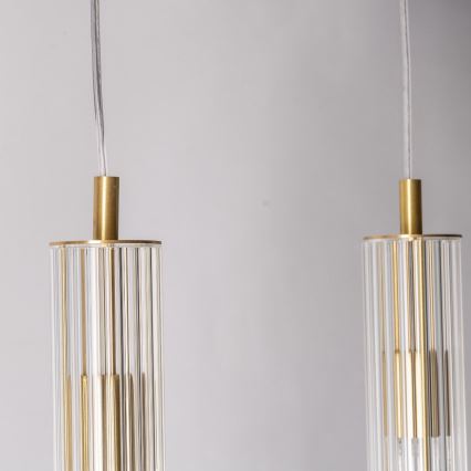 Zuma Line - kaabliga riputatav laelühter 4xE14/7W/230V kuldne