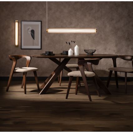 Zuma Line - LED-hämardatav rippvalgusti kaabliga LED/39W/230V 2700-6500K kuldne + kaugjuhtimispult